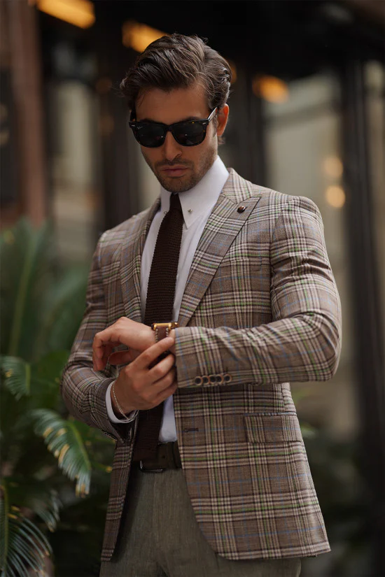 Timeless Elegance: The Classic Checkered Blazer