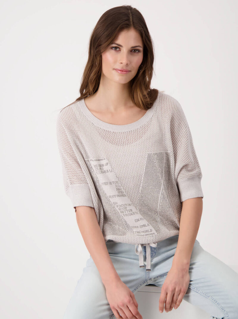 Lightweight Mesh Knit Top